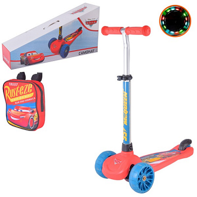 Самокат Disney Cars красный LS2214 
