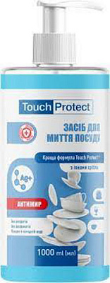 Средство для ручного мытья посуды Touch Protect Антижир с ионами серебра 1л