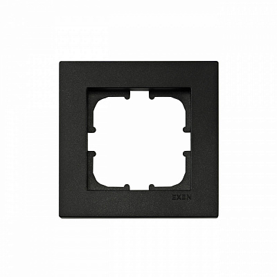 Рамка одноместная EXEN Karell универсальная черный 200-140000-101