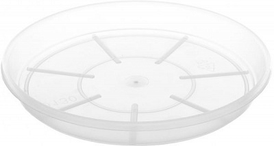 Піддон пластиковий прозорий круглий (948727) безбарвний
