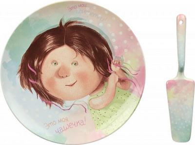 Блюдо для торта Девочковые тайны 24 см 924-066 Gapchinska 