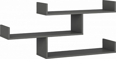 Полка Грейд Остин 1194x550x252 мм графит серый 