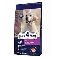 Корм сухий для великих порід Club 4 Paws Premium з качкою 14 кг