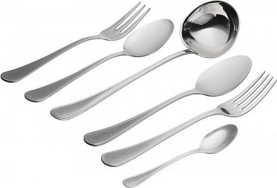 Набір столових приборів Atena на 12 персон 75 предметів 2598-75SS Giorinox
