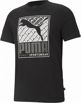 Футболка Puma Cat Box Tee 58776601 р.S чорний