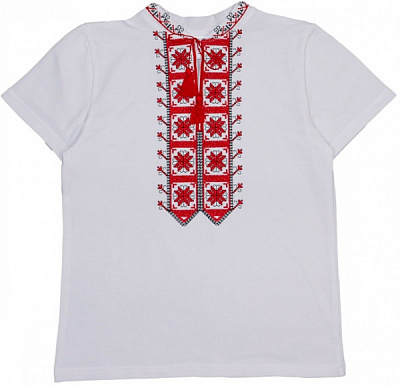 Вышиванка для мальчиков Luna Kids р.134 белый 0078 