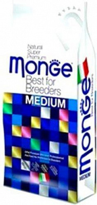 Корм Monge Dog Medium Adult для взрослых собак средних пород со вкусом курицы и риса 15 кг