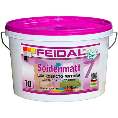 Фарба акрилова Feidal Innenlatex Seidenmatt прозора шовковистий мат база під тонування 5л