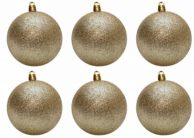 Набор елочных шаров 892326 d 80 мм 6 шт./уп.