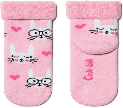 Шкарпетки дитячі Conte-Kids CK SOF-TIKI (з відворотом) 6С-19СП р.14 світло-рожевий