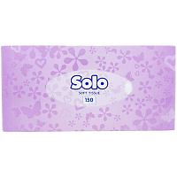 Серветки косметичні Solo в коробці 150 шт