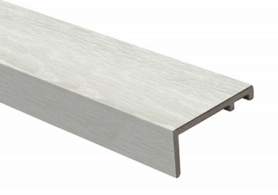 Наличник телескопический пластик (ПВХ) прямоугольный ОМиС 8х80х2200 мм дуб белый 