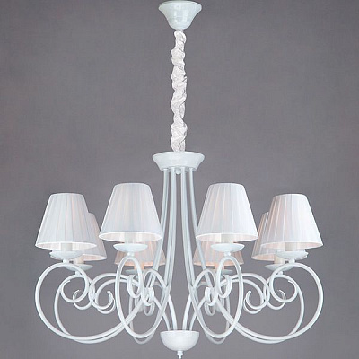 Люстра Strotskis Severina 8x40 Вт E14 белый глянец 280/8