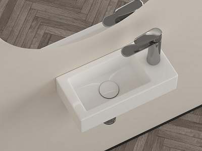 Умывальник Water House Compact Space Grace 38х18,5х90 см R