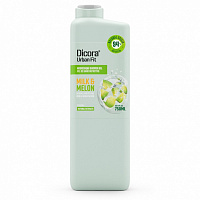 Гель для душу DICORA Urban Fit з вітаміном А Молоко та диня 750 мл