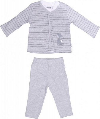 Комплект для новонароджених Blue Seven 473124 білий із сірим р.66