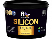 Краска силиконовая FT Professional SILICON глубокий мат белый 10л 