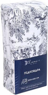Підковдра Tuale 2 200x220 см темно-сірий Luna