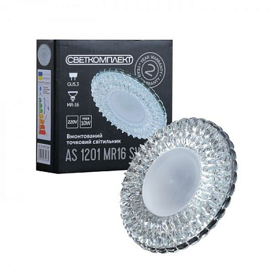 Светильник точечный Светкомплект AS 1201 MR16 SWH 10 Вт GU5.3 белый 