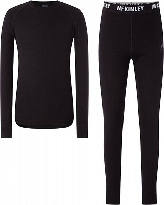 Комплект термобілизни McKinley SET Riku/River jrs 408372-057 р.152 чорний