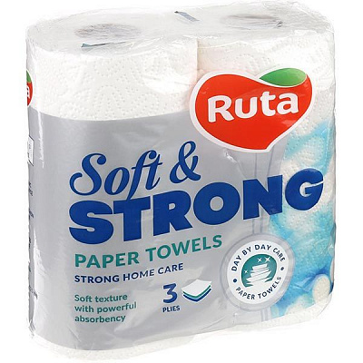 Паперові рушники Ruta Soft Strong тришаровий 2 шт.
