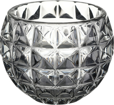 Подсвечник стеклянный серый 7,9х6 см LY-1211 Sensio