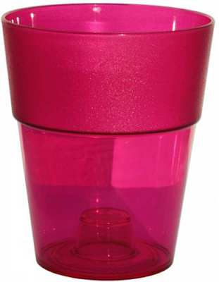 Кашпо для орхидей Оранжерея «Коло» круглый 1,5л фуксия 