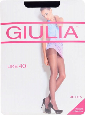 Колготки Giulia Like р. 2 40 den чорний 1 пар
