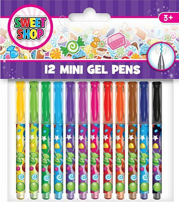 Набор ручек гелевых SWEET SHOP Мини с ароматом - 12 цветов 50084