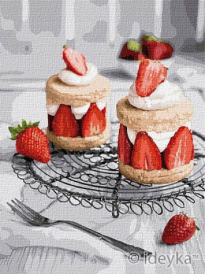 Картина за номерами Полунична насолода Ідейка