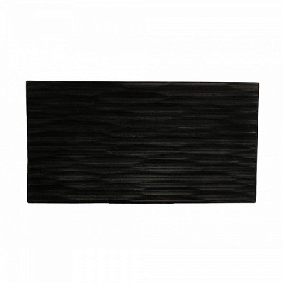 Доска сервировочная рельефная 30х16 см черная Tarkus