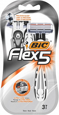 Станки одноразовые BIC Flex 5 3 шт.