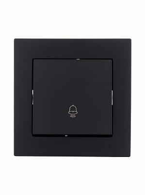 Кнопка дзвінка одноклавішний Lezard Vesna антрацит 742-4288-103