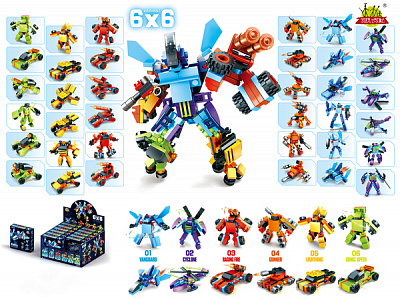 Конструктор Mini Blocks Робот-трансформер в асортименті 6773673