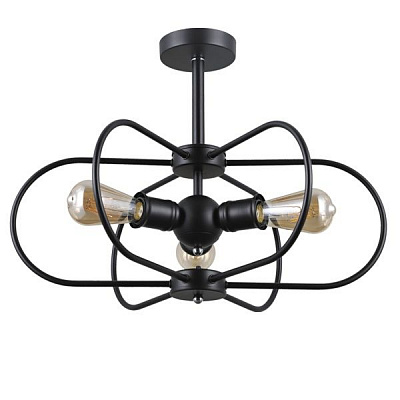 Люстра потолочная Victoria Lighting 3x60 Вт E27 черный Noir/PL3 