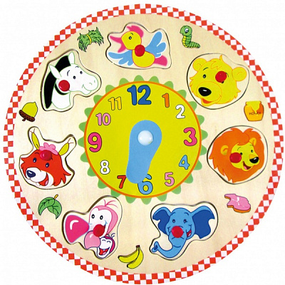 Пазл-часы Bino Животные 88062
