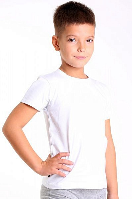 Футболка для мальчиков KOSTA 0132-1 р.110-116 белый 