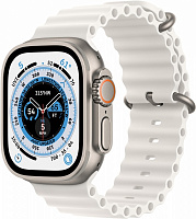 Смарт-часы Apple Watch Ultra GPS + Cellular, 49mm Titanium Case with White Ocean Band
