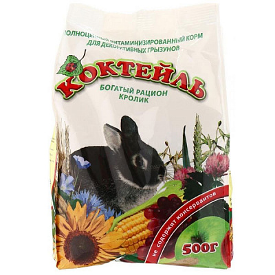 Корм Коктейль Кролик 500 г PR740044