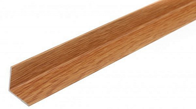 Порожек П28 КСК Профиль угловой скрытый крепеж 20х20x2700 мм дуб темный 