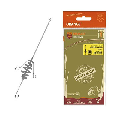 Оснастка для лову коропа Orange Carp MF750 50 г № 7 Засос на 4 крючка.