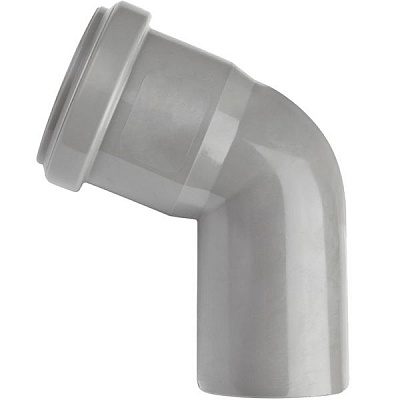 Колено канализационное внутреннее Wavin-Ekoplastik 32 мм 67°