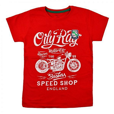 Футболка для хлопчика AKKUZU kids Oil Ray 9131 р.134 червоний