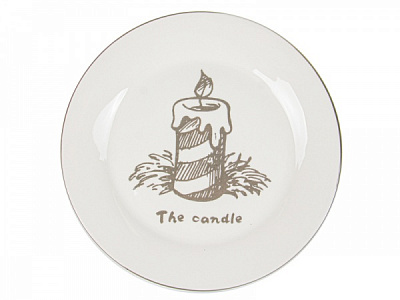 Тарілка Новорічна. Святкова свічка 21 см 858-0039 Lefard