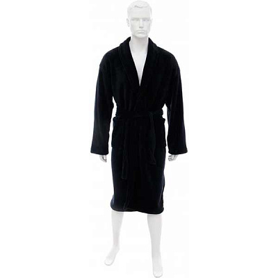Халат чоловічий La Nuit Solid синій L + взуття