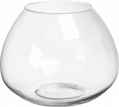 Ваза стеклянная Теамо Ирина 25 см прозрачная 