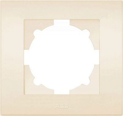 Рамка одномісна ABB Cosmo універсальна кремовий 612-010300-271