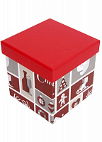Коробка подарункова квадратна MarryChristmas 12.5х12.5см 4110