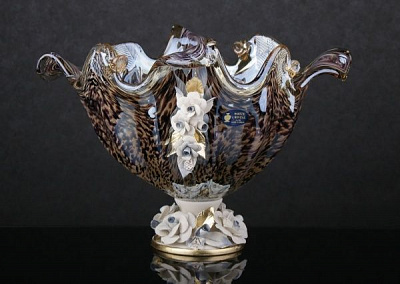 Ваза для фруктів Venezia 34х43х30 см White cristal