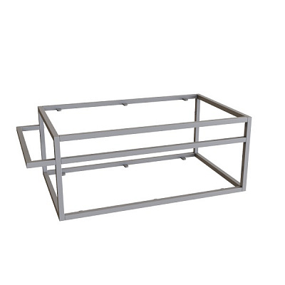 Тумба під умивальник Altstahl Tero 1 з одним поручнем (766x330x466) сіра